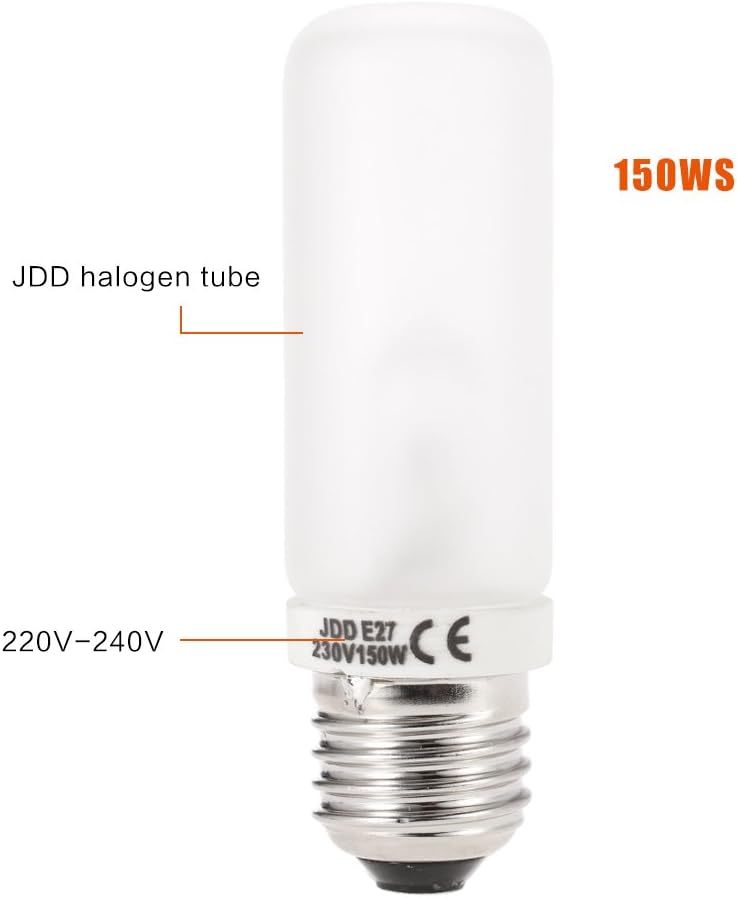 Andoer 2 x Fotolampe Fotoleuchte, JDD 150W E27 Birne Studio Blitz Fotografie Blitz Modellierung Lich