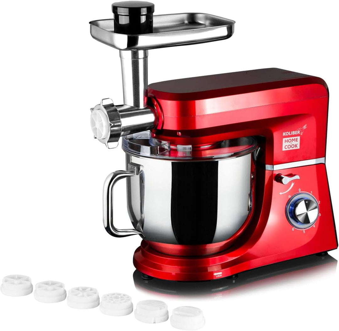 Koliber ROBOMAX X 3500W Küchenmaschine Multifunktion 8L Fleischwolf Mixer Gemüsereibe Knetmaschine P