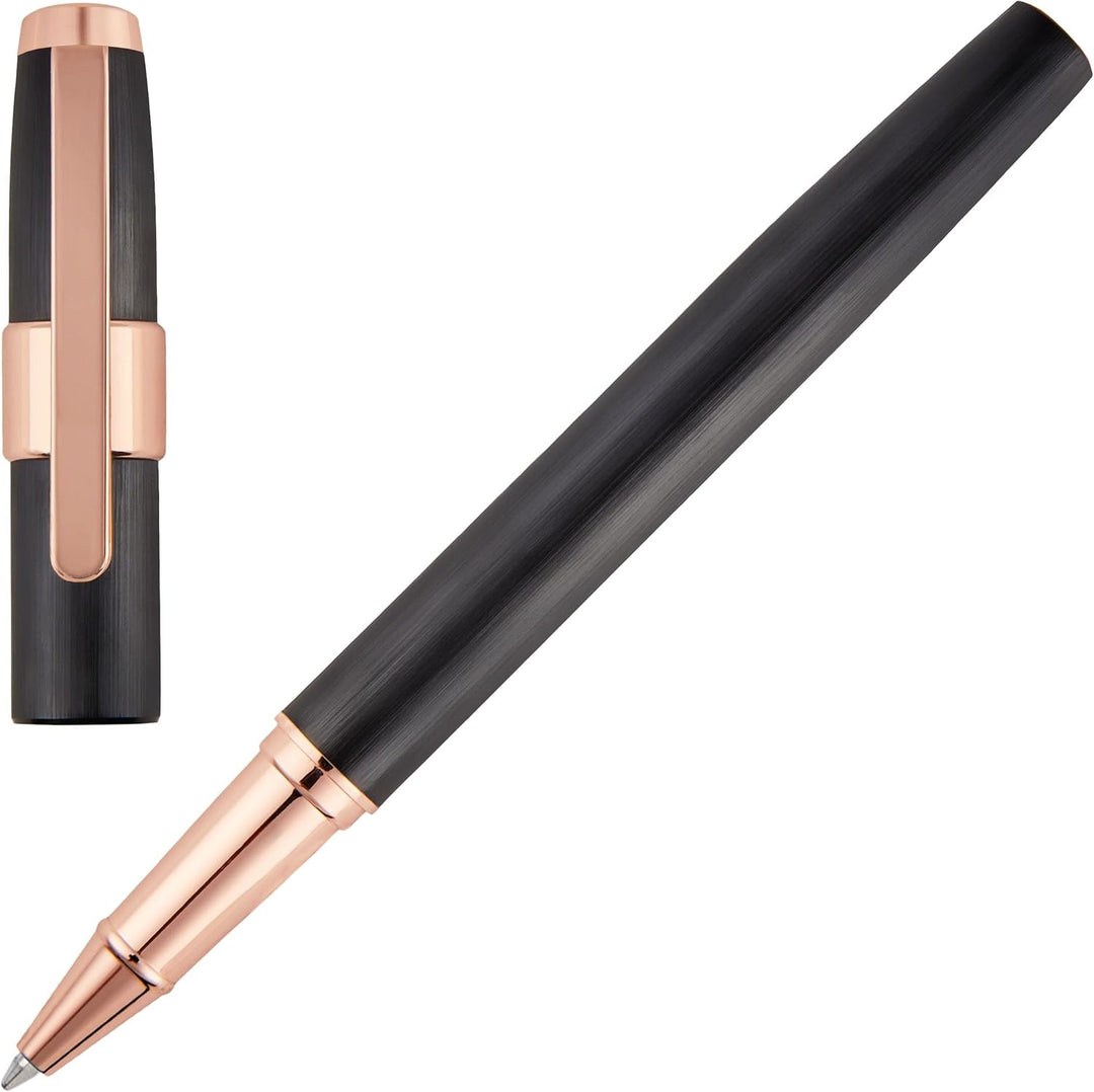 Cerruti 1881 Tintenroller Block (Brushed Black), Brushed Black