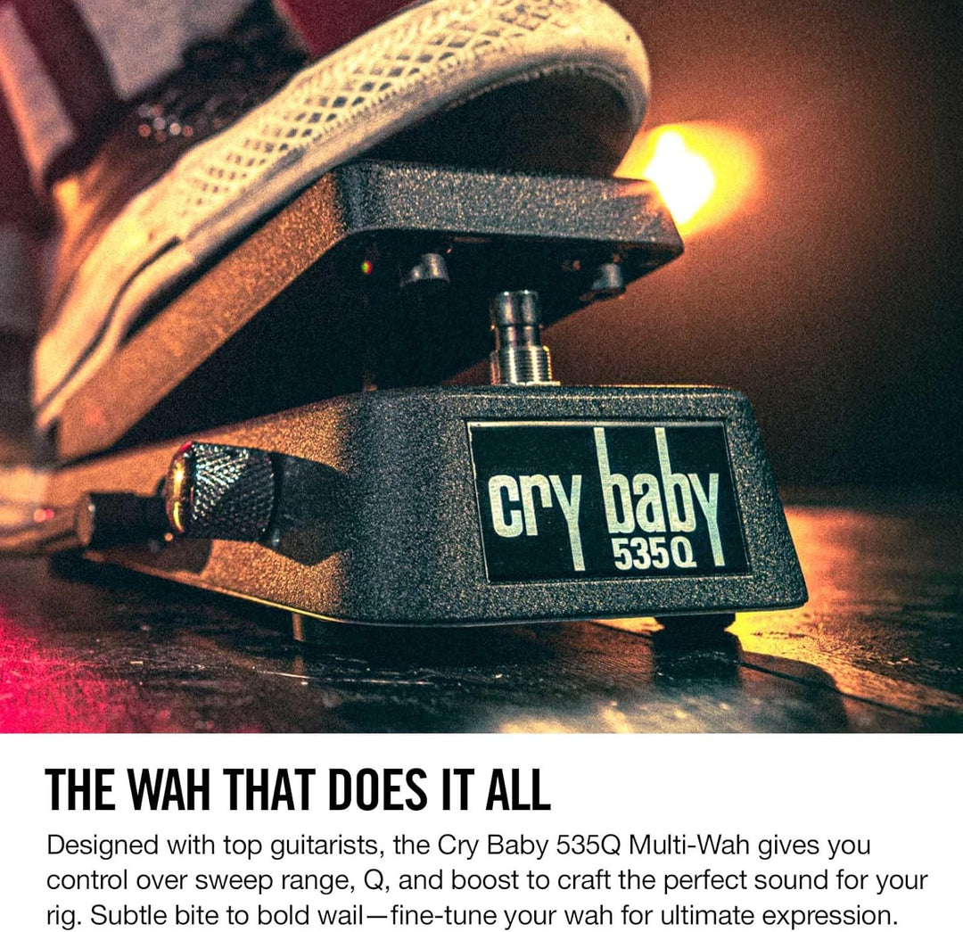 Dunlop Wah Wah Pedal, schwarz Fein/breit, Fein/breit