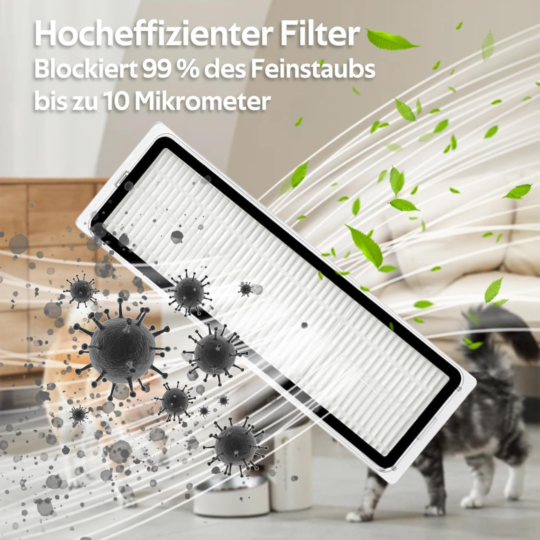 ANBOO 14 Stück Zubehör Kompatibel with Dreame L10s / L10 Ultra / L10 Prime Saugroboter mit 1 Hauptbü