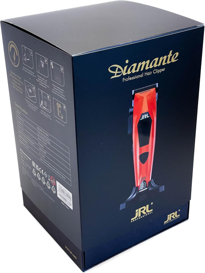 JRL Diamante, Profi Haarschneider, Barber, Trimmer, Haartrockner, Vortice, Friseur Set, Schwarz, Pro