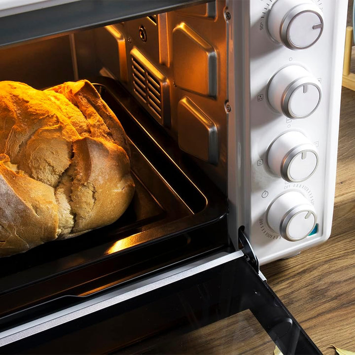 Cecotec Tischkonvektionsofen 46 Liter Bake&Toast 4600 White Gyro. 2000 W, Innenbeleuchtung, 12 Funkt