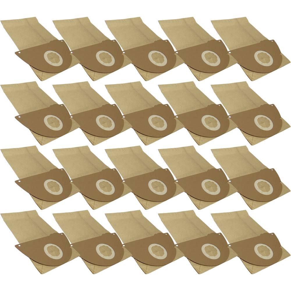 20 Industrie- Baustellen- Gewerbe- Heavy Papier Staubsaugerbeutel kompatibel für Kärcher A 2100-2119