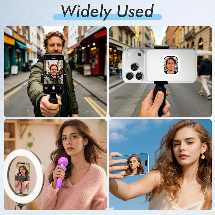 Handy Selfie Monitor für iPhone &amp; Android, 2.01 inch Kabellos Magnetischer Vlog Selfie Monitor Bilds