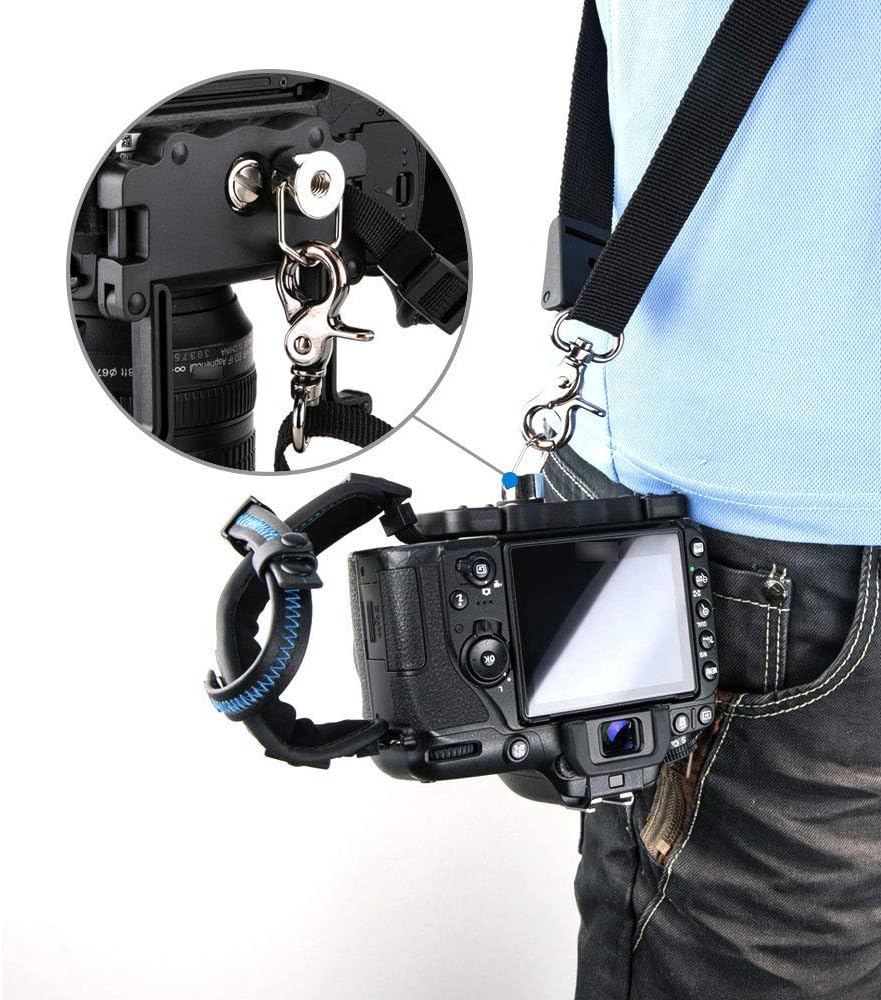 JJC Handschlaufe für DSLR Kamera Canon Nikon Olympus Sony Panasonic Pentax(mit U Typ Plate)