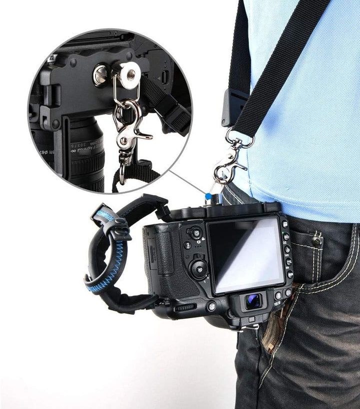 JJC Handschlaufe für DSLR Kamera Canon Nikon Olympus Sony Panasonic Pentax(mit U Typ Plate)