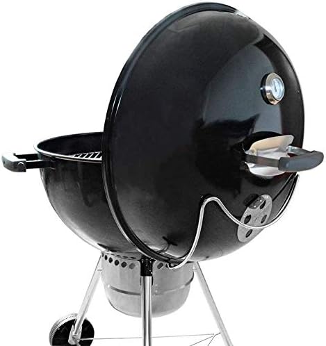 WELL GRILL Slide-a-Side Deckelhalter für Weber 47cm & 57cm Kugelgrill Holzkohlegrill, Edelstahl Deck