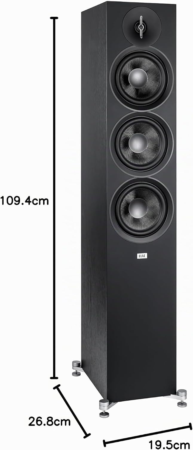 ELAC Debut F6.3 Standlautsprecher – Ideal für die Musikwiedergabe über Ihre Stereoanlage auch als Te