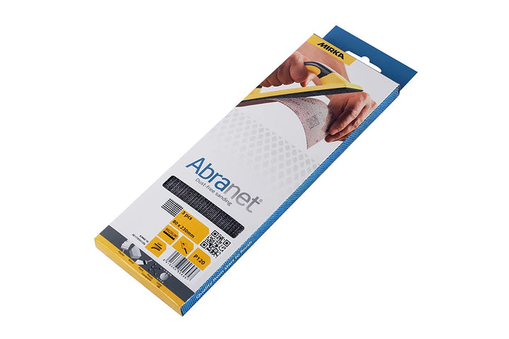 Mirka Handy Handschleifer Starter-Kit & Abranet Netz Schleifstreifen 80x230mm/Klett Schleifblätter/K