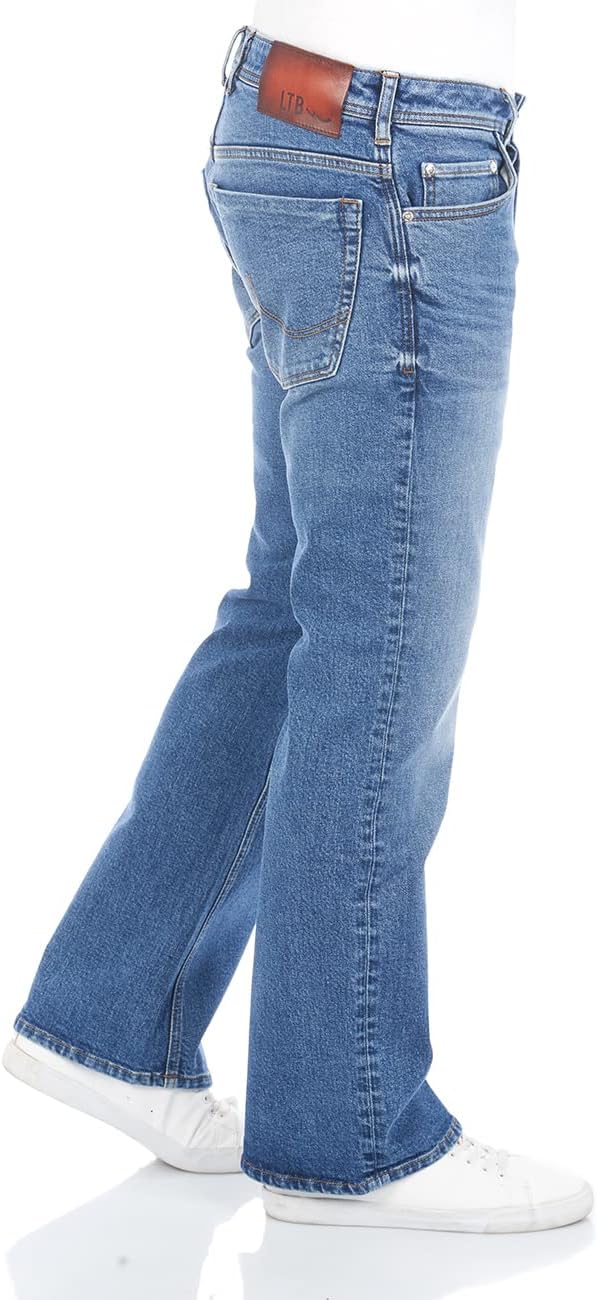 LTB Jeans Hose Herren Bootcut Timor Denim Stretch Tiefer Bund Blau Schwarz 28W - 40W 30L - 36L 28W /