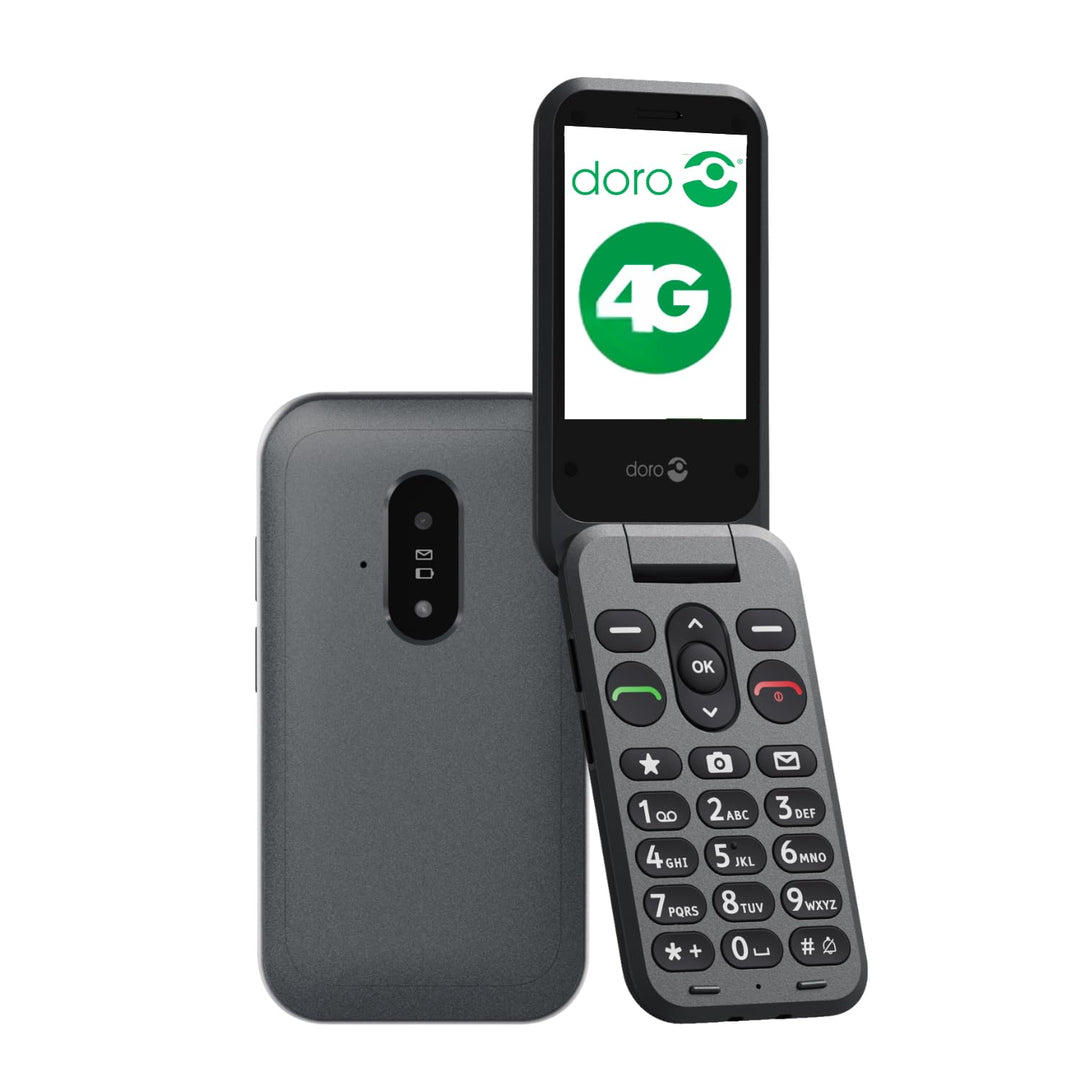 Doro Telefon Leva E20 – 4G Klapphandy für Senioren – 2,8 Zoll Display, kontrastreiche Tasten, besond