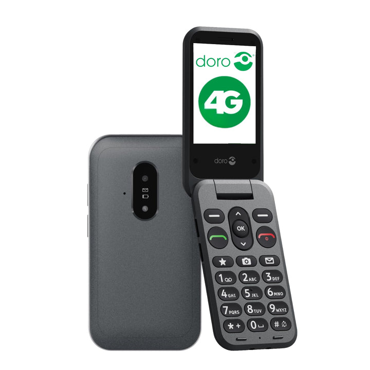 Doro Telefon Leva E20 – 4G Klapphandy für Senioren – 2,8 Zoll Display, kontrastreiche Tasten, besond