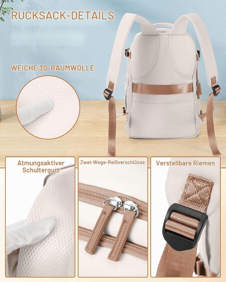 SZLX Grosser Reiserucksack Damen,Vakuum Rucksack mit Pumpe Ryanair Handgepäck 40x30x20 Herren, Wizza