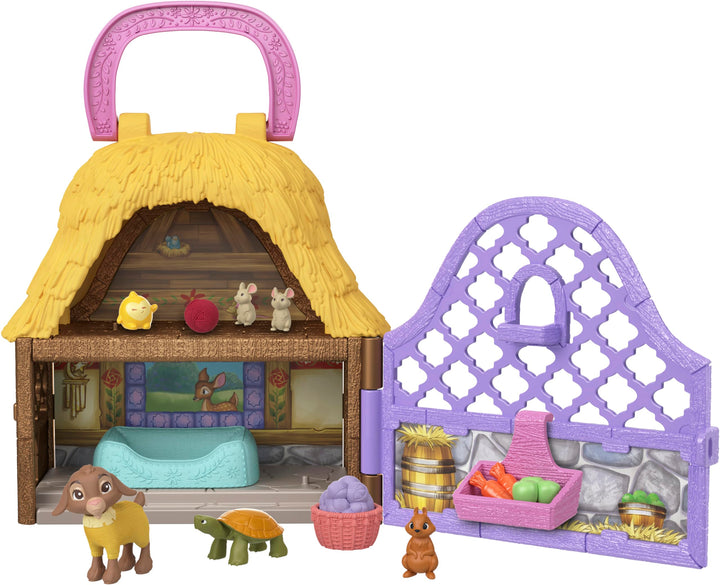 Mattel Disneys Wish Stern und Valentino Mini-Spielset mit Ziege und Stern Minifiguren und 10 Zubehör