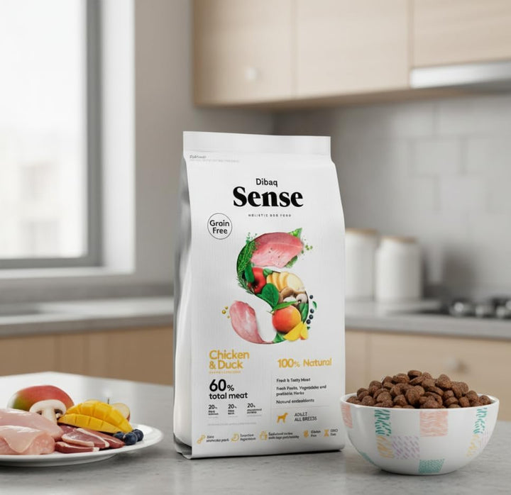 Dibaq Sense Grain Free Huhn & Ente, 100% natürliches Hundefutter 12 kg.