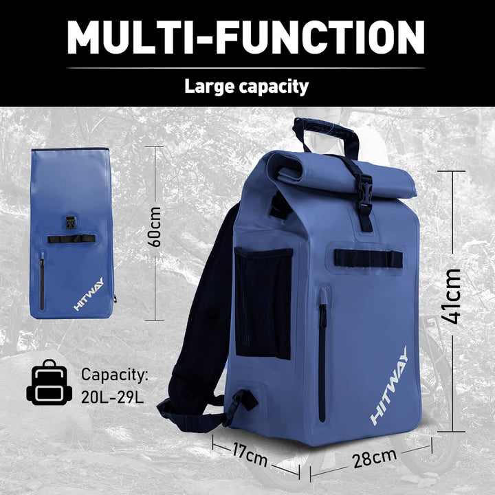 HITWAY Unisex Gb1 Fahrradrucksack L Blau, L Blau