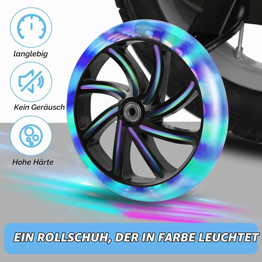 2 Stück 200mm Ersatzräder - rutschfest und langlebig - für Roller und Kickscooter