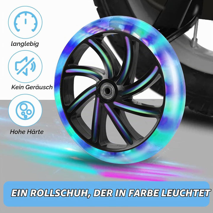 2 Stück 200mm Ersatzräder - rutschfest und langlebig - für Roller und Kickscooter