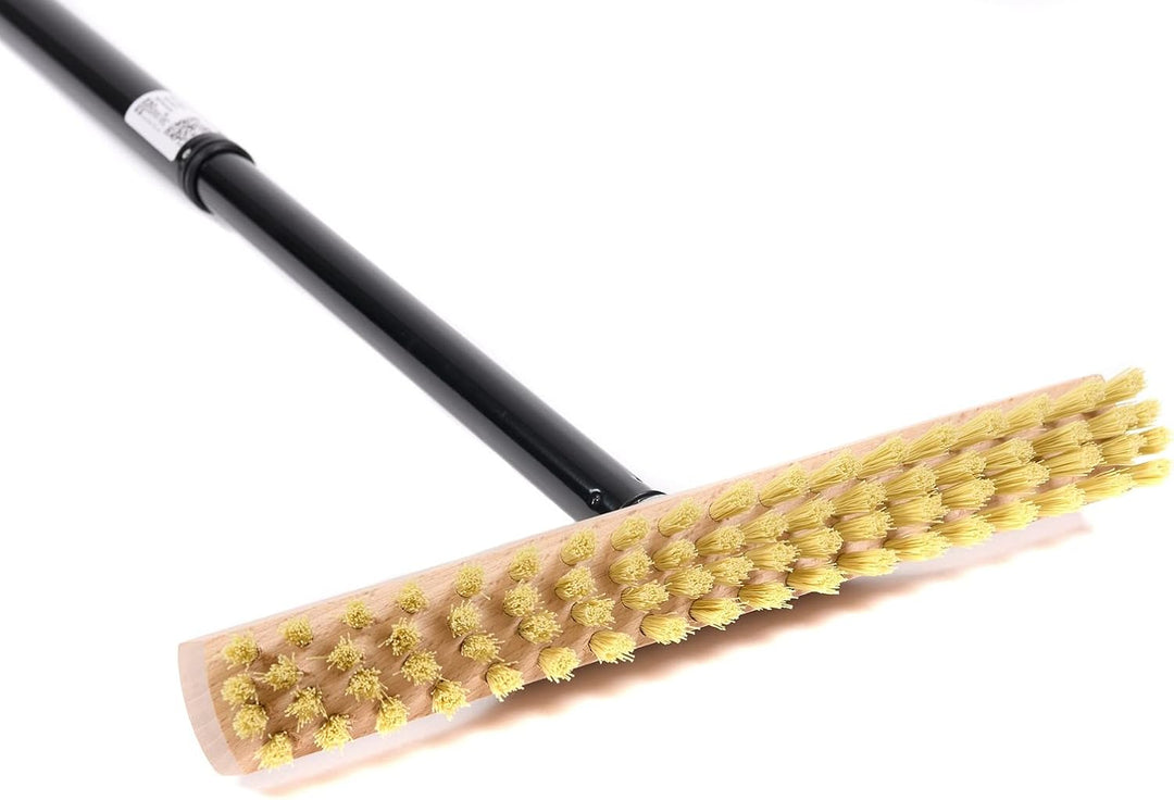 BawiTec Schrubber, Rheinischer Wischer, 28cm Breit/Lang, mit Stiel, Metall-Teleskopstiel, Bodenschru