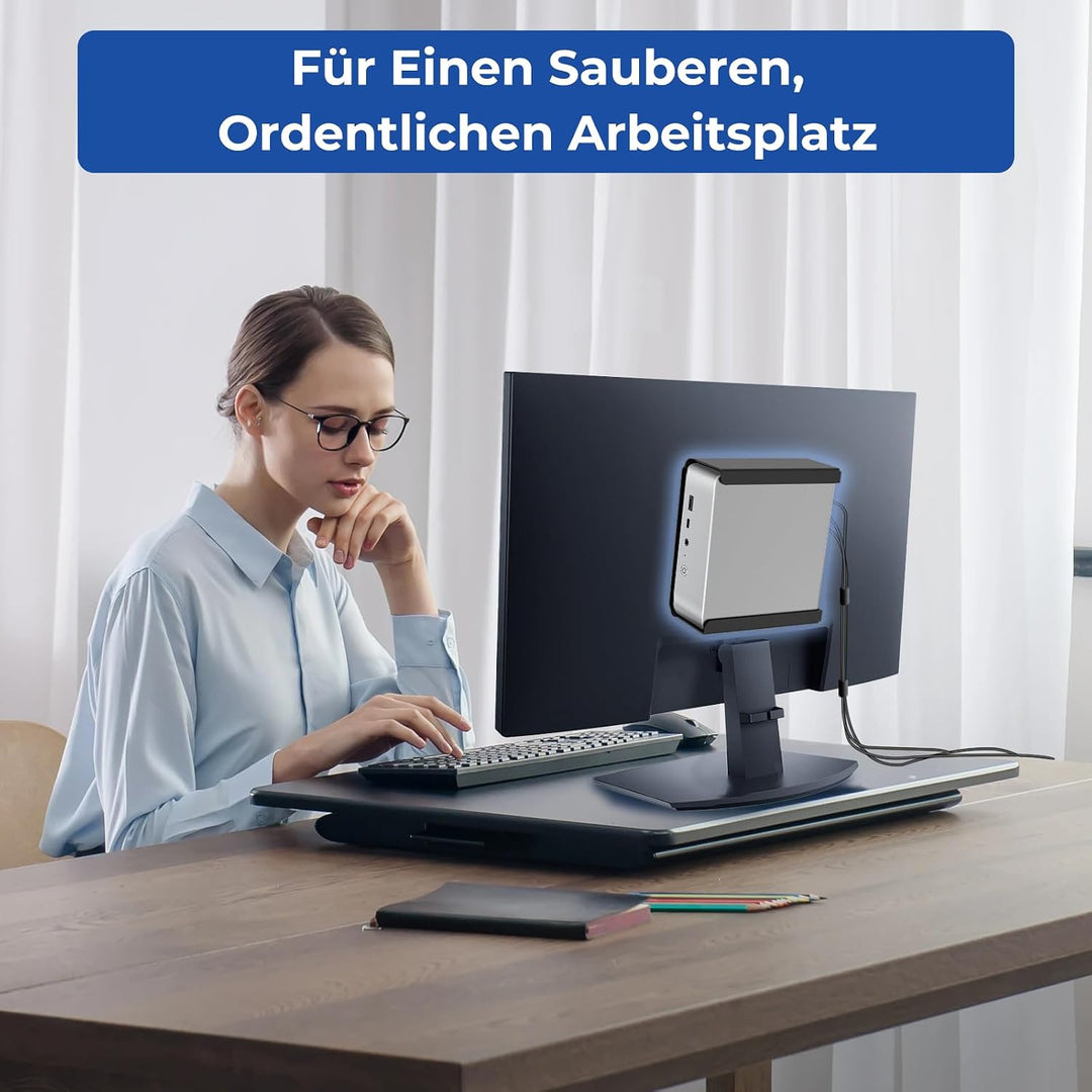 Metall Mini PC Halterung kompatibel mit Beelink SER8, SER6, SER9 | für Beelink SER9 Pro, EQi12, EQR6