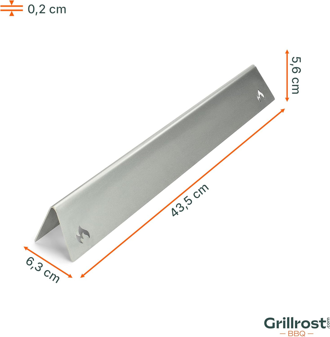 Grillrost.com Das Original Edelstahl Aromaschiene für Weber Genesis II 400er und 600er Baureihen (1