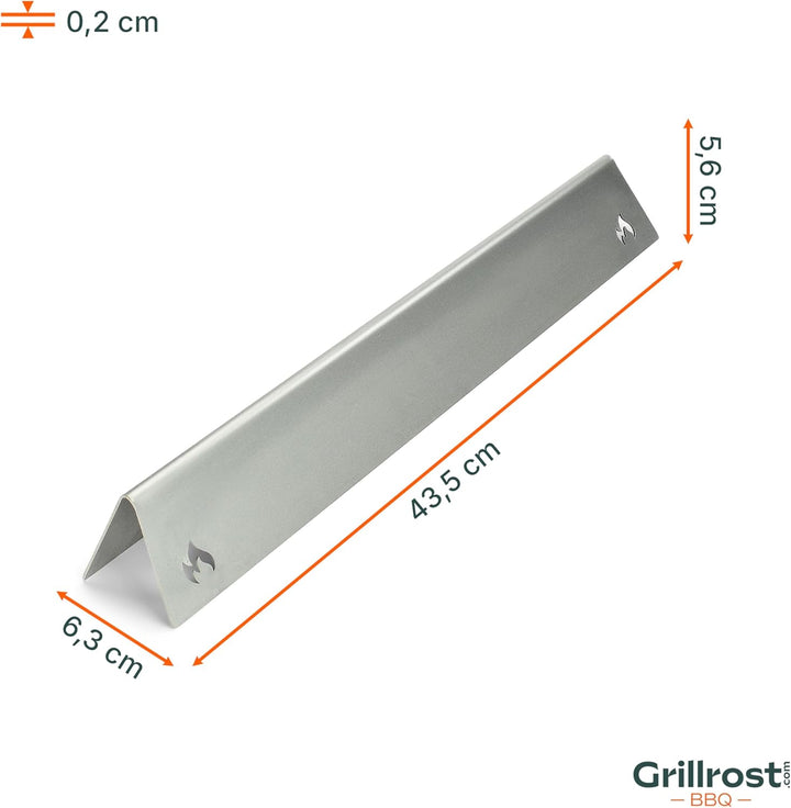 Grillrost.com Das Original Edelstahl Aromaschiene für Weber Genesis II 400er und 600er Baureihen (1