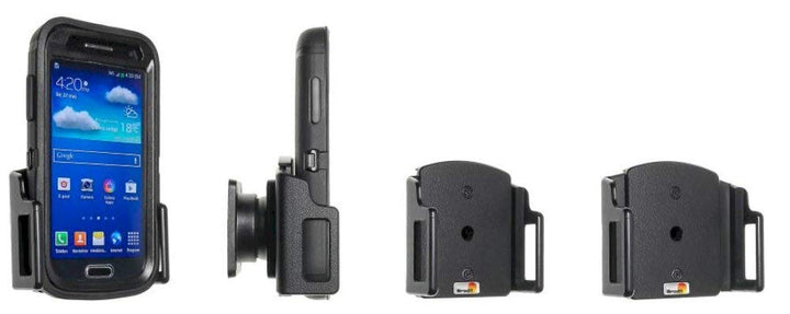 Brodit 511309 Universal passiv Kfz-Halterung (Breite: 62-77mm, Dicke: 12-16mm) schwarz
