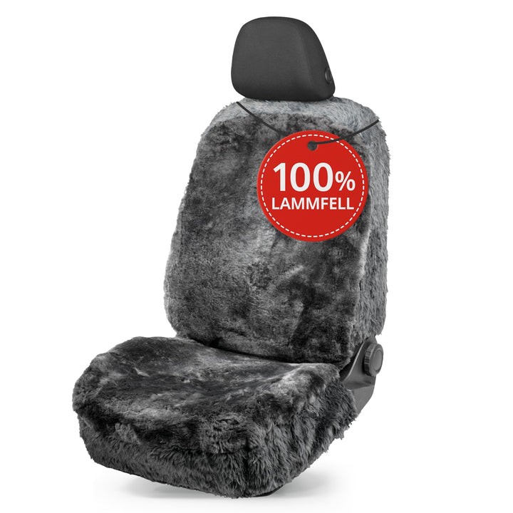 Walser Lammfell Autositzbezug Mona, 100% Lammfell Sitzbezug für Auto, 1 Stück Lammfell Sitzbezüge Au