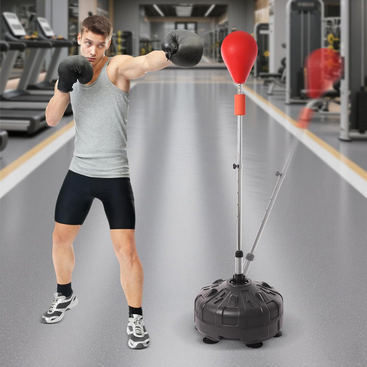 Boxsack Erwachsene Stehend Boxball Set Boxsack für Erwachsene Höhenverstellbarer Boxrahmen 120-160 c