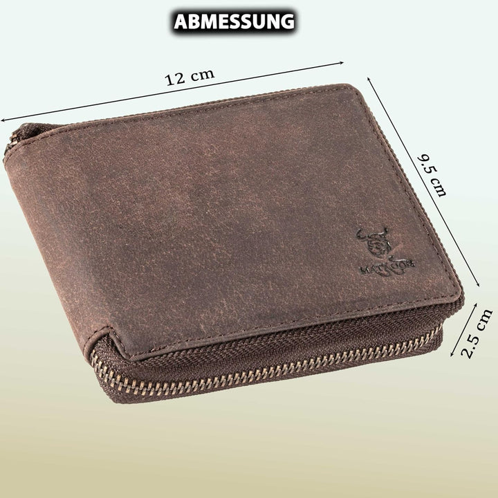 MATADOR Geldbörse Männer Leder #BADALONA mit edler Geschenk Box, Elegante Ledergeldbörse Männer mit