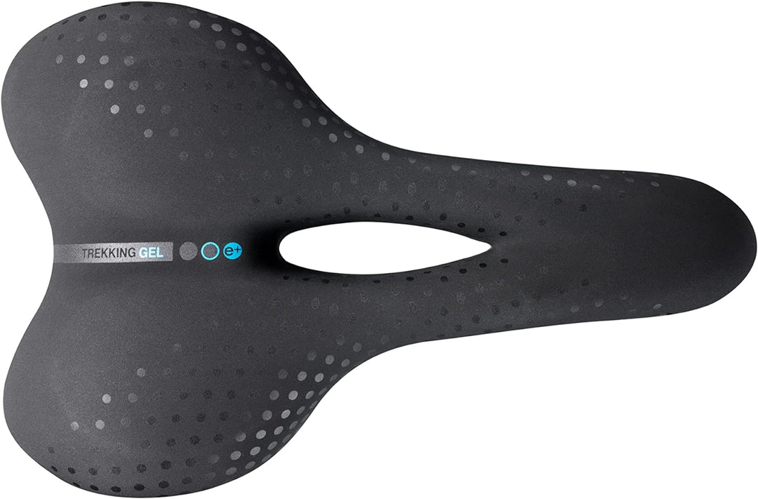 Selle San Marco Unisex – Erwachsene Bioaktive Trekking Open Fit Gel Sättel L black suede, L black su