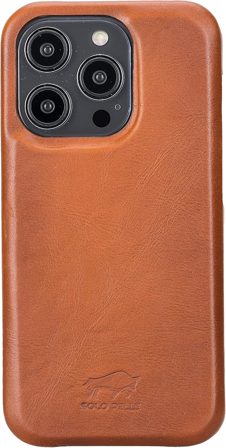 Solo Pelle Lederhülle kompatibel für iPhone 14 Pro Max in 6.7 Zoll abnehmbare Hülle (2in1) inkl. Kar