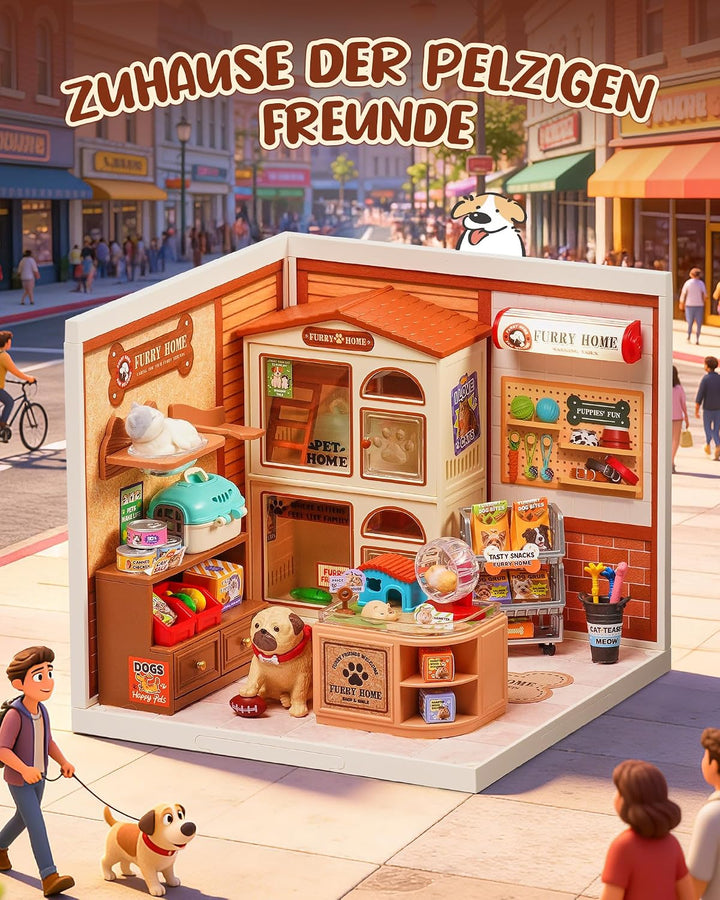 Rolife Super Creator DIY Miniature House Miniatur Haus Bausatz Selber Bauen Deko für Schreibtisch Bü