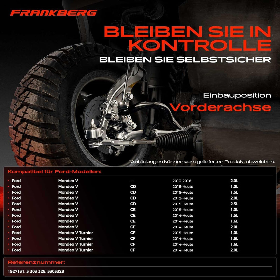 Frankberg Querlenker Vorne Unten Rechts Kompatibel mit Mondeo V Schrägheck CE 2014-2020 Mondeo V Stu