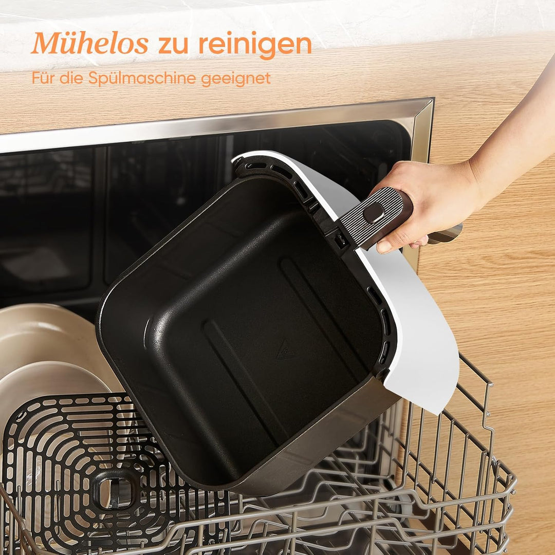 Cosori Turboblaze Heissluftfritteuse Airfryer, 9-in-1 Air Fryer XXL 6L, leiser DC Motor mit 5 Geschw
