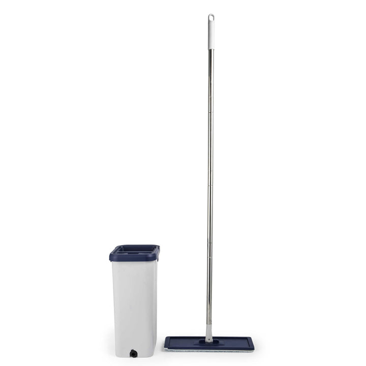 Beldray LA030223FEU7 Deep Clean Flachmopp &amp; Eimer Set – selbstauswringender Schmutzabstreifer mit zw