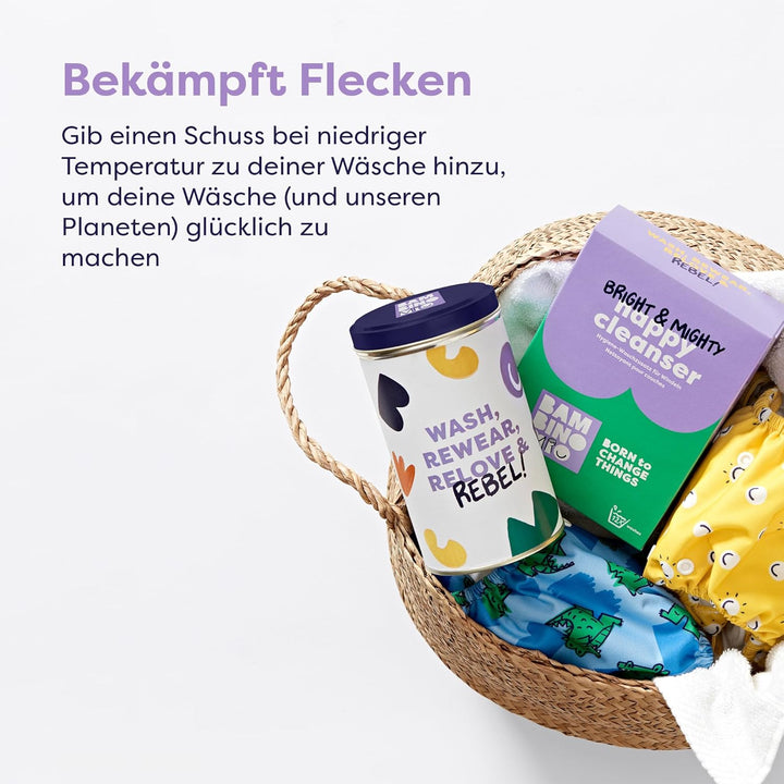 Bambino Mio, wiederverwendbare Windeln im Set - Little Rebel Box, 10 x Stoffwindeln, Windelvlies, We