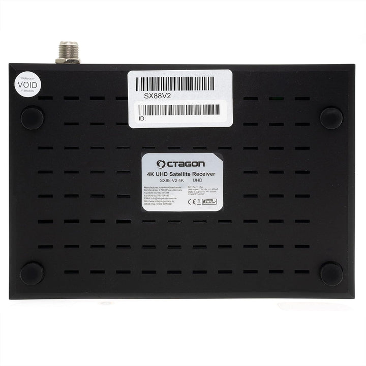 OCTAGON SX88 V2 (Version 2) 4K UHD S2+IP 1xDVB-S2 E2 Linux Smart TV Sat Receiver, Multiboot SW: Defi