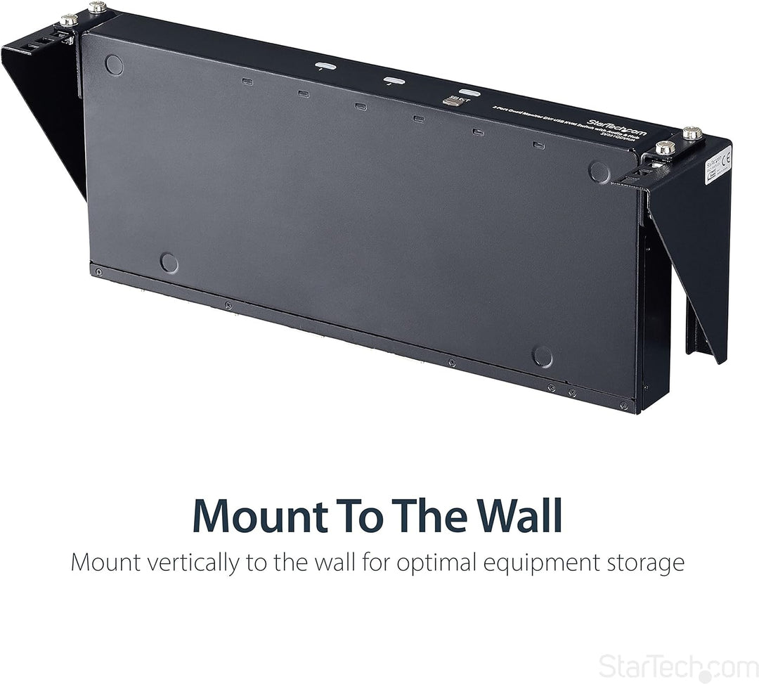 StarTech.com 2HE Vertikale Wandhalterung für Patch Panels - Stahl Rack mit Montagematerial für 19" N