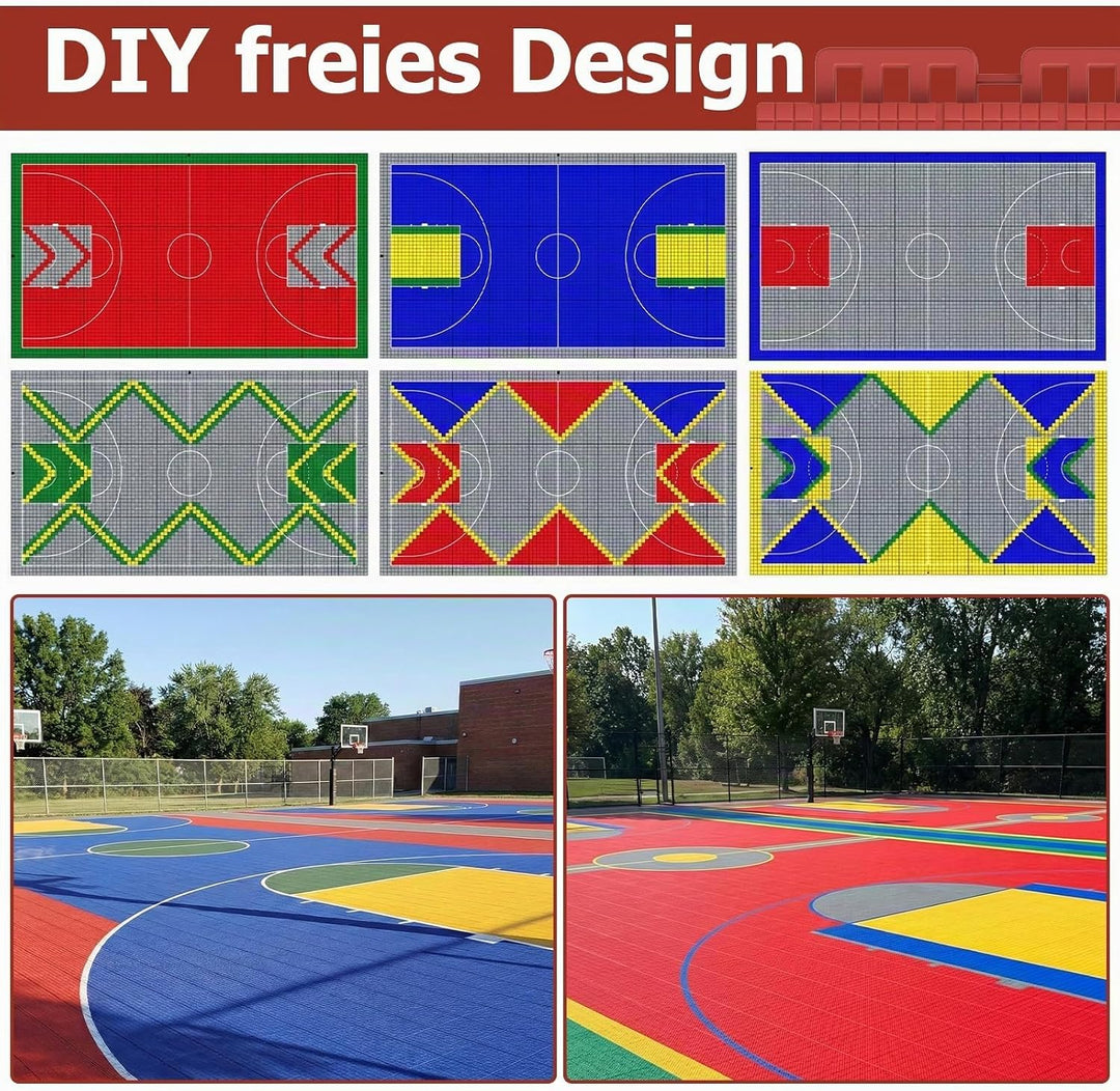 jxgzyy 24 STK Bodenschutzmatte Puzzlematte Set Sportmatte Gymnastikmatte | Fitnessmatte Gummimatte F