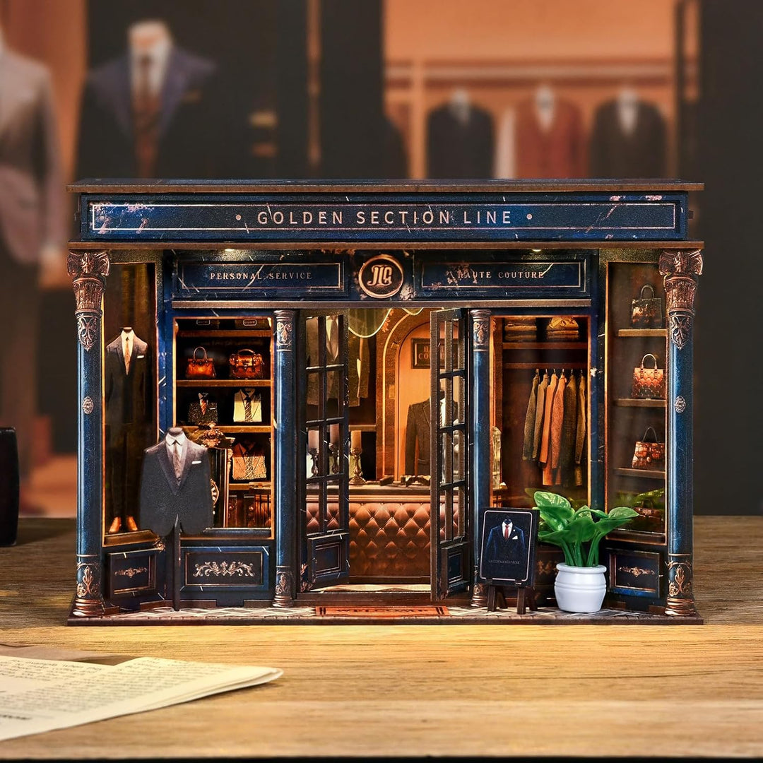 Book Nook Kit, DIY Miniatur Haus Puppenhaus Bausatz Bücherregal Deko für Jugendliche und Erwachsene（