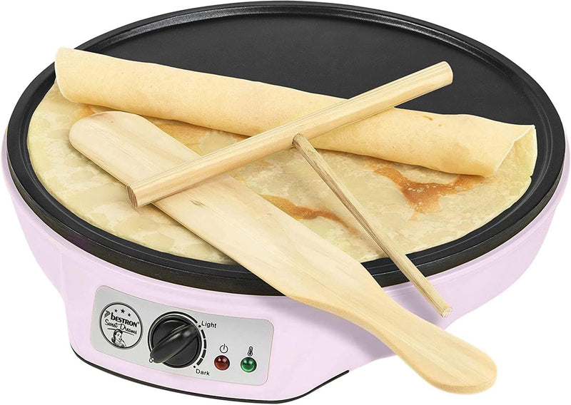 Bestron Crêpes Maker, inkl. Teigportionierer für 700ml mit Skala, Ideal zum Befüllen des Crêpes-Gerä