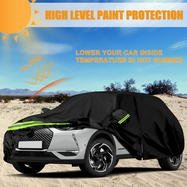 Autoabdeckung Passend für Citroen DS3/DS 3 Crossback 2009-2025, wasserdichte Vollgarage Autoplane mi