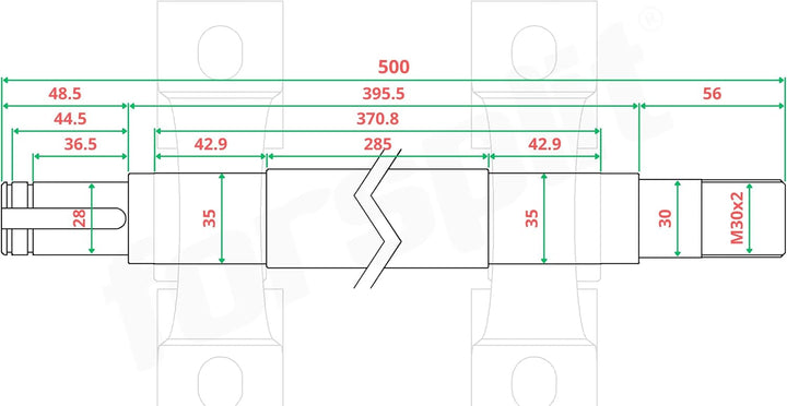 Welle für Kreissäge RECHTSGEWINDE Kreissägenwelle Sägenwelle 2fach Riemenscheibe NEU mehrere Längen