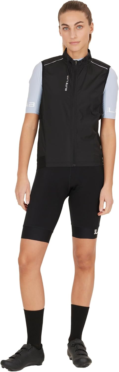 Endurance Bike Elite X1 Leichte Windweste Damen schwarz