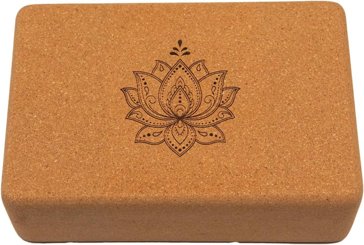 Yoga Blöcke aus Kork | 2er Set | 22,5 x 15 x 7,5 cm | abgerundete Kanten | rutschfest &amp; robust | Yog