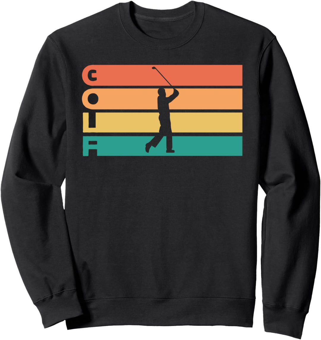 Retro Vintage Golf Geschenk für Golfer und Golfspieler Sweatshirt