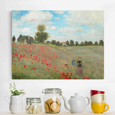 Bilderwelten Top Claude Monet Leinwandbilder Strohschober im Sonnenlicht 60 x 80cm 60cm x 80cm Claud