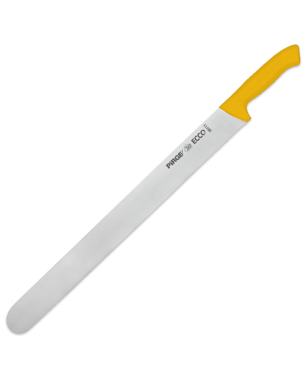 Pirge Ecco Dönermesser 50 cm Gelb - Aufschnittmesser - Schärfstes Döner Langmesser - Schneidemesser